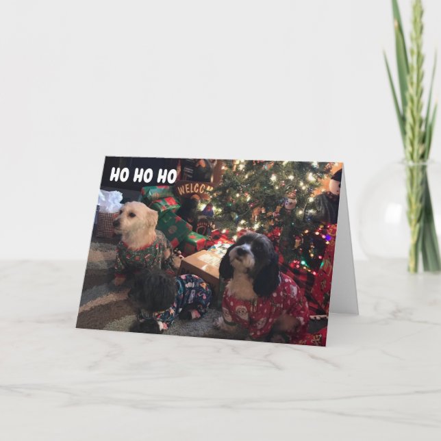 **PAPPY URLAUB** AUS MERRY PUPPIES FEIERTAGSKARTE (Vorderseite)