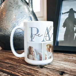 Pappy We Liebe You 4 Foto Collage Kaffeetasse