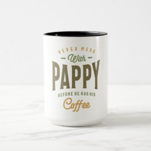 Pappy's Coffee Power! Vater und Großvater Tasse