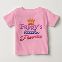 Pappy's Little Princess Baby Kleinkind T - Shirt