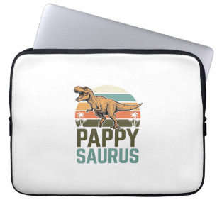 Pappysaurus Lustiger Dinosaurier Vintage Sonnenunt Laptopschutzhülle