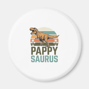 Pappysaurus Lustiges Dinosaurier Vintage Sonnenunt Magnet