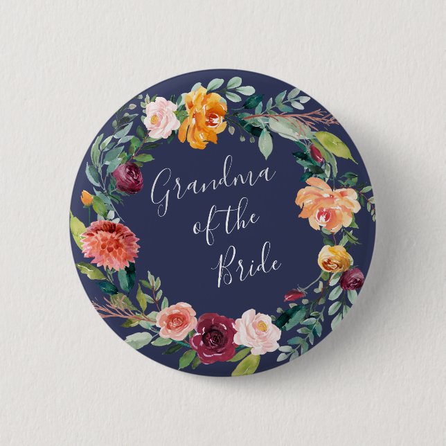 Paprika-Blumengranma des Bride Button (Vorderseite)