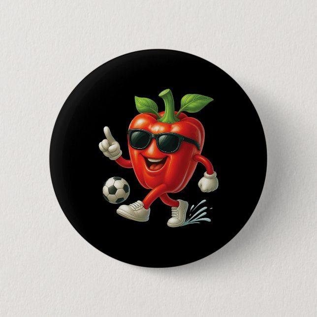 Paprika-Fußball  Button (Vorderseite)