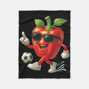 Paprika-Fußball  Fleecedecke