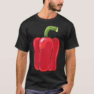 Paprika Gemüse Kochen Vegan Hobby Koch Kitche T-Shirt