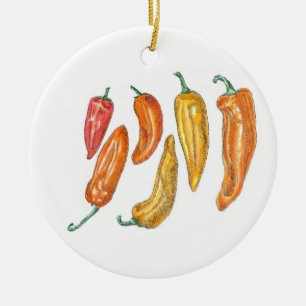 Paprika Keramik Ornament