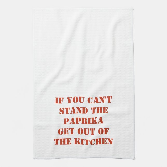 PAPRIKA KITCHEN TOWEL - ORANGE GESCHIRRTUCH (Vertikal)
