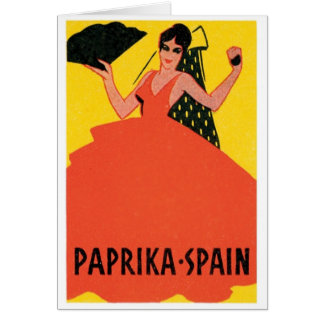Paprika Spanien Vintages Siegel