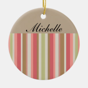 Paprika-Streifen-Muster Keramikornament