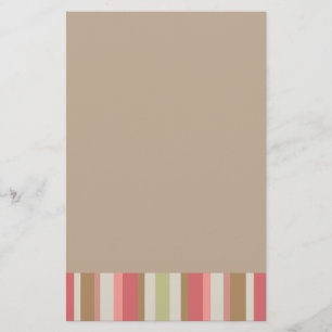 Paprika Stripes Muster Briefpapier