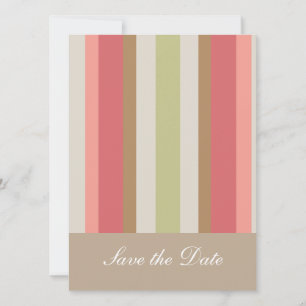 Paprika Stripes Muster Save The Date