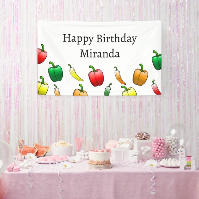 Paprika und süße lange Paprika Banner (Party)