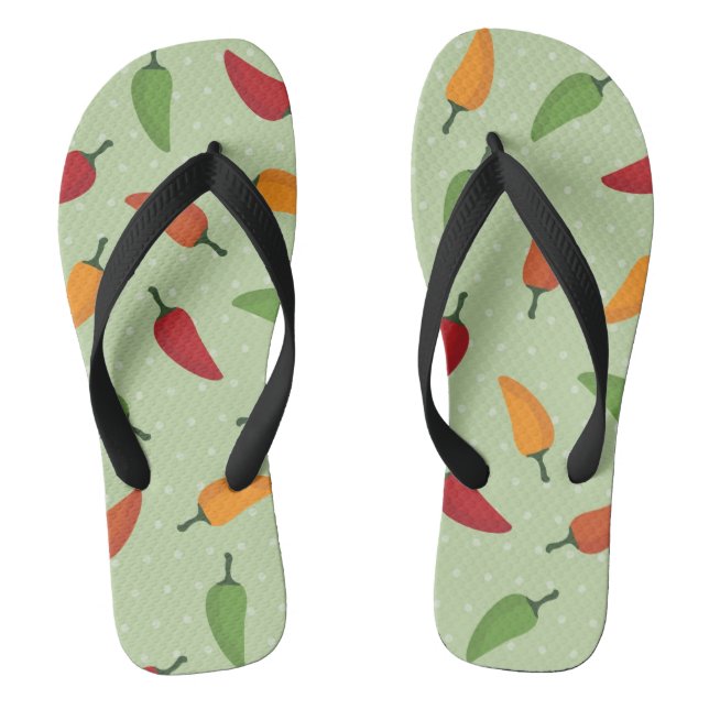 Paprikapfeffermuster Flip Flops (Fußbett)