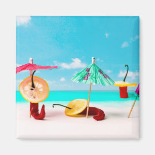 Paprikaschoten am Chili Magnet