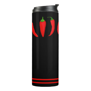 Paprikaschoten des roten Chilis Thermosbecher