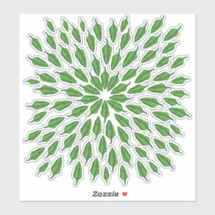 Paprikaschoten für grünen Chili Aufkleber