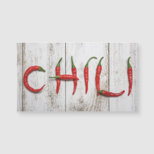 Paprikaschoten für Hot Chili Magnetkarte