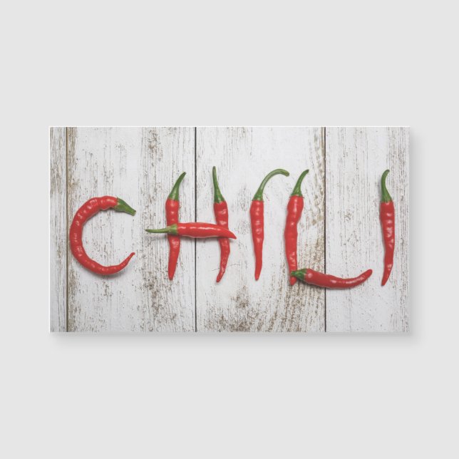 Paprikaschoten für Hot Chili Magnetkarte (Vorderseite)