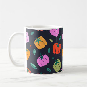 Paprikaschoten mit handgezogenem Gemüse Kaffeetasse
