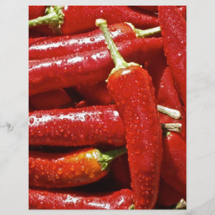 Paprikaschoten mit rotem Chili