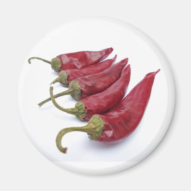 Paprikaschoten mit rotem Chili Magnet (Vorne)