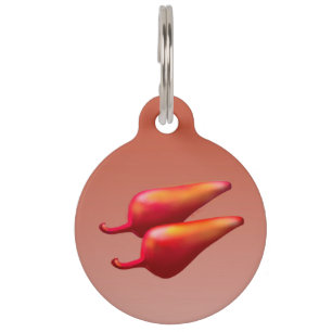 Paprikaschoten mit rotem Chili mit einem großen Ti Haustiermarke