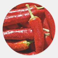 Paprikaschoten mit rotem Chili