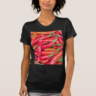 Paprikaschoten mit rotem Chili T-Shirt