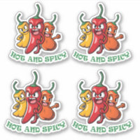 Paprikaschoten mit scharfen Chilis