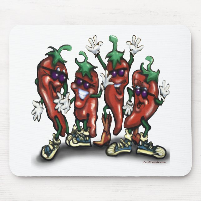 Paprikaschoten Mousepad (Vorne)