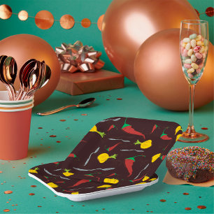 Paprikaschoten Pappteller