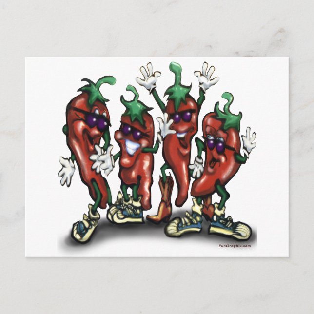 Paprikaschoten Postkarte (Vorderseite)