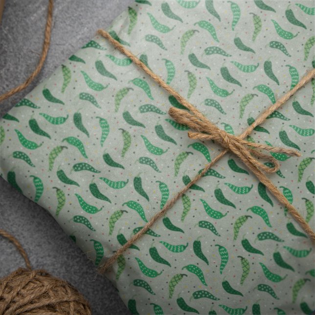 Paprikaschoten zum niedlichen Gemusterten Chile zu Seidenpapier (Von Creator hochgeladen)