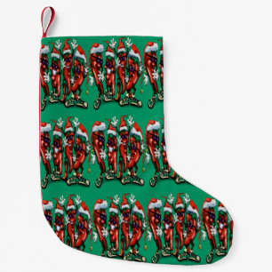 Paprikaschoten zum WeihnachtsChili Kleiner Weihnachtsstrumpf
