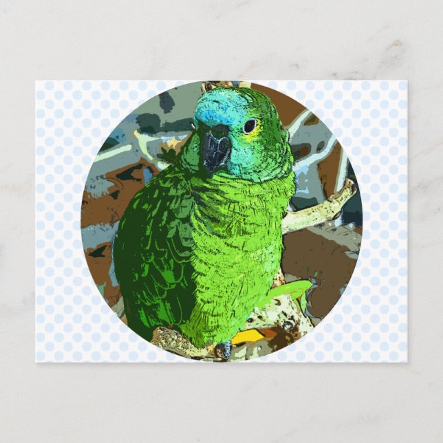 Paprot Green Postkarte (Vorderseite)