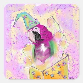 Paprot Quadratischer Aufkleber