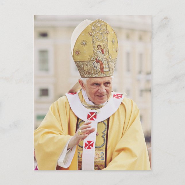 Papst Benedict XVI Feiertagspostkarte (Vorderseite)