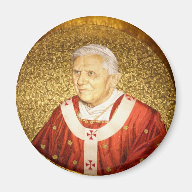 Papst Benedict XVI mosaic Magnet (Vorne)