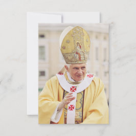 Papst Benedikt XVI. Heilige Karte