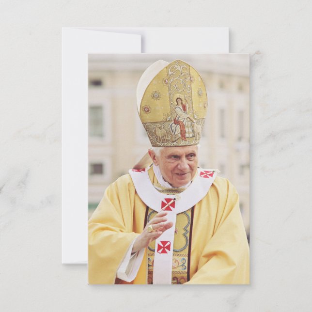 Papst Benedikt XVI. Heilige Karte (Vorderseite)