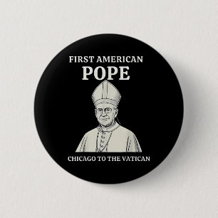 Papst Bobby Chicago - Katholischer Spaß Funny Da P Button