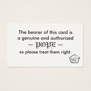 Papst Card