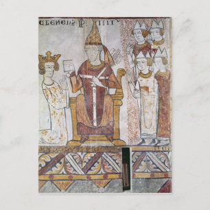 Papst Clement IV Investing Charles von Anjou Postkarte