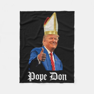 Papst Don - Donald Trump Neuer katholischer Papst Fleecedecke
