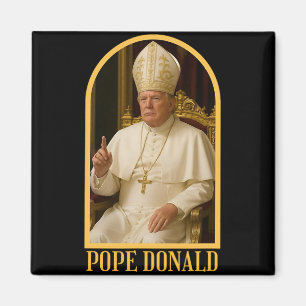 Papst Donald Trump Papst Trump Politischer Satire Magnet