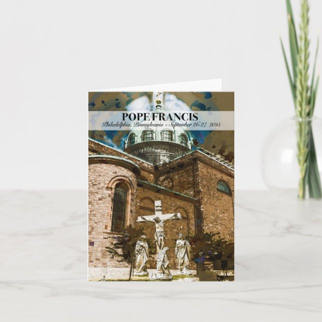 Papst Franziskus besucht Philadelphia PA Notecard Karte (Vorderseite)