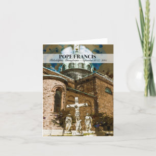 Papst Franziskus besucht Philadelphia PA Notecard Karte