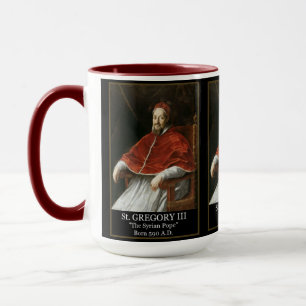 Papst Gregor III. "Der Syrische Papst" Geschenktas Tasse
