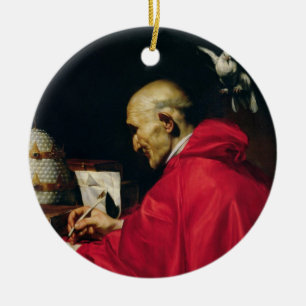 Papst Gregory das große Keramikornament